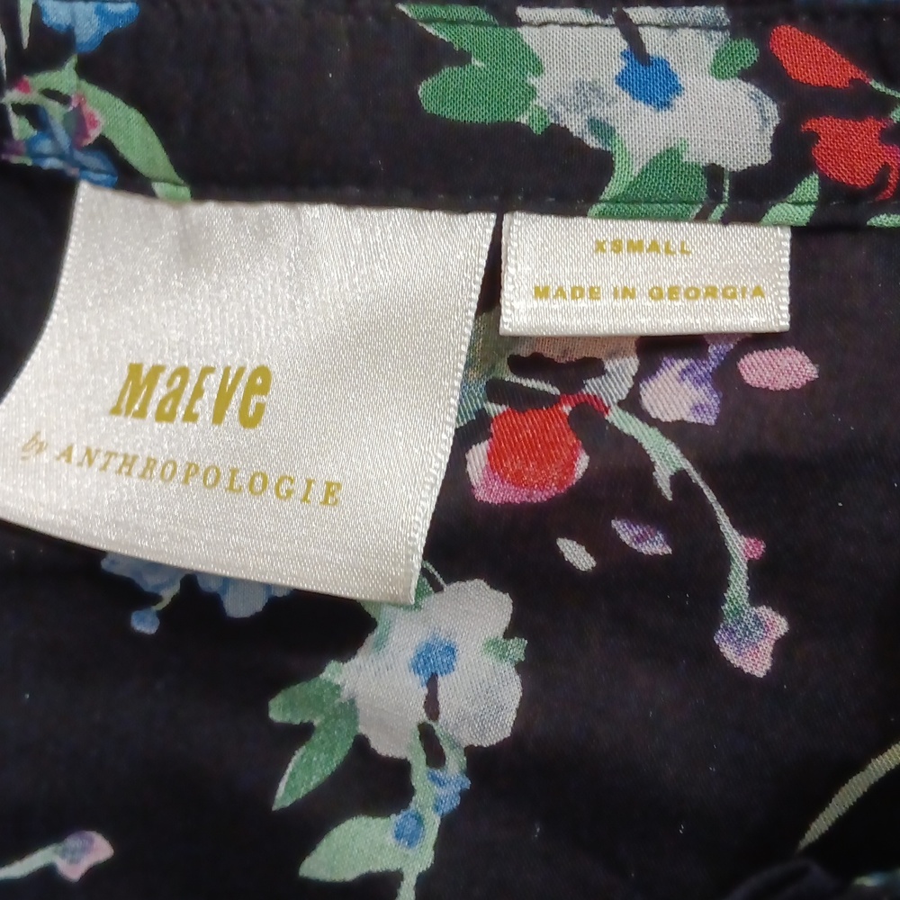 Anthropologie Maeve Aveiro Flutter-sleeved Buttondown size XS - Picture 11 of 11